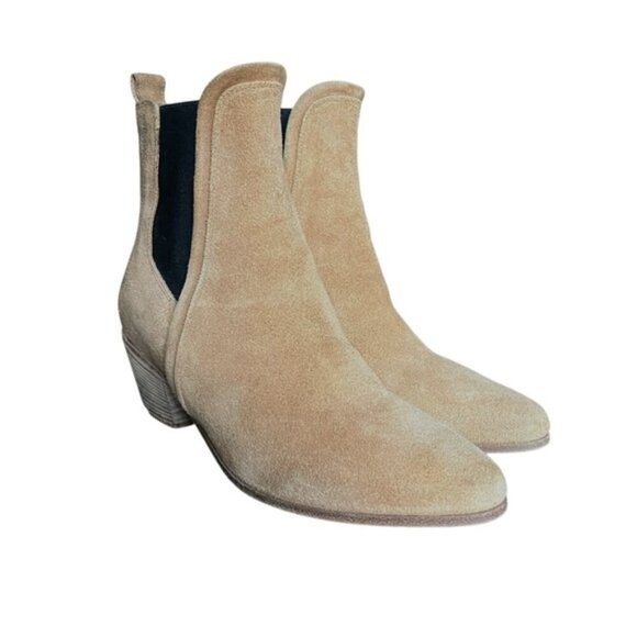 IRO Suede Chelsea Ankle Boot EU 36 Beige Suede - Picture 4 of 13